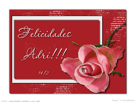 MUY FELIZ CUMPLEAÑOS ADRI!!!