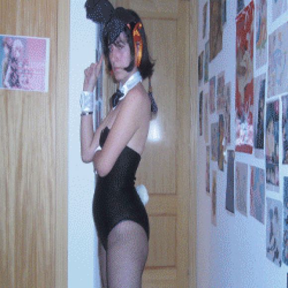 Haruhi cosplay Conejita y test