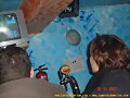 Jugando a la Play en un Pub de Pontevedra