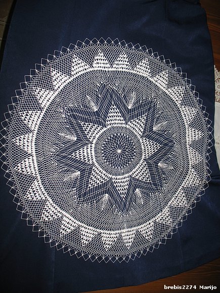 El pañito terminado