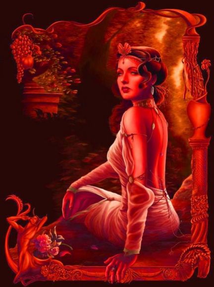 en rojo