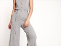 Sandalias planas de 5 tiras en plateado