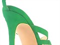 Sandalias tacon en XI en verde
