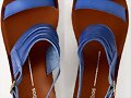 Sandalias planas 2 tiras en azul