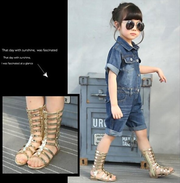 Sandalias centurion en dorado