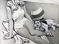 Sandalias retro playa en blanco
