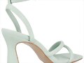 Sandalias tacon 3 tiras en blanco