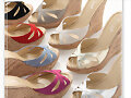 Sandalias cu&ntilde;a en 6 colores (frontal y posterior)