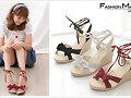 Sandalias cu&ntilde;a de nudo y topos, en 3 colores