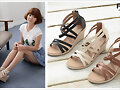 Sandalias cu&ntilde;a 7 tiras, en tres colores