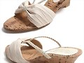 Sandalias cu&ntilde;a tira sujeci&oacute;n en blanco (fr. y post