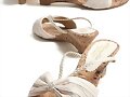 Sandalias cu&ntilde;a tira sujeci&oacute;n en blanco