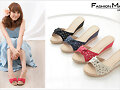 Sandalias cu&ntilde;a con nudo, en cuatro colores