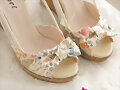 Sandalias cu&ntilde;a lacito c/ estampado de flores (det.