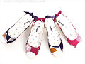 Sandalias cu&ntilde;a lacito posterior, tonos rosa y azul