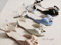 Sandalias charol con lacito en cuatro colores