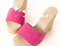 Sandalias cu&ntilde;a 1 tira, en rosa