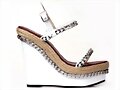 Sandalias plataforma en blanco (lateral)