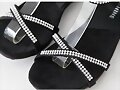 Sandalias planas Applenana, detalle frontal