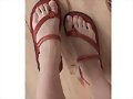 Sandalias 2 tiras Bubble Nara, en rojo &iexcl;bonitas!