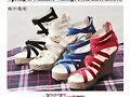 Sandalias cu&ntilde;a 8 tiras, en cuatro colores