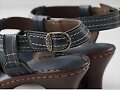 Sandalias tac&oacute;n Apple Nana, en negro (det.correaje