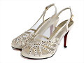 Sandalias cl&aacute;sicas tac&oacute;n, en blanco