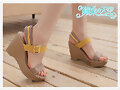 Sandalias cu&ntilde;a multicolor, con hebilla (lateral)