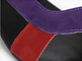 Sandalias planas tricolor, detalle cosido