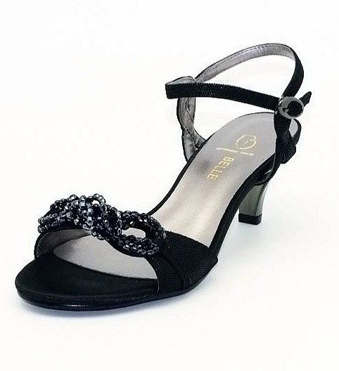 Sandalias clásicas tacón , en negro
