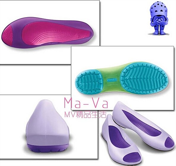 Crocs en diversos colores (detalles)