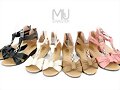 Sandalias planas Muchacha, tira central, 4 colores