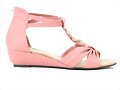 Sandalias planas Muchacha, tira central, rosa (lat