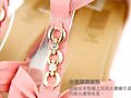 Sandalias planas tira central Muchacha, en rosa (d