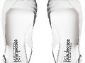 Sandalias tal&oacute;n descubierto, en blanco (v. a&eacute;r.)