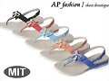 Sandalias de dedo con lacito, en 5 colores