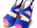 Sandalias cu&ntilde;a en azul
