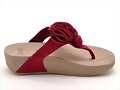 Sandalias dedo con flor, en rosa (lateral)