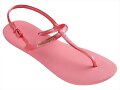 Sandalias planas de dedo, en rosa