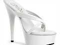 Sandalias de dedo tac&oacute;n plataforma en blanco