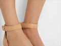 Sandalias marr&oacute;n doble tira y cremallera