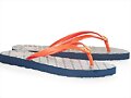 Sandalias planas de dedo, en naranja