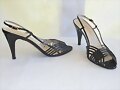 Sandalias tac&oacute;n en negro (lat.)