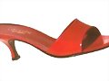Sandalias tac&oacute;n tira ancha, en rojo