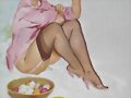 Sandalias tac&oacute;n de dormitorio, en rosa