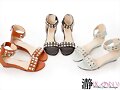 Sandalias planas pedrer&iacute;a en varios colores