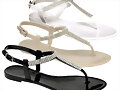 Sandalias planas de dedo, en 3 colores