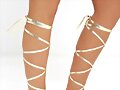 Sandalias planas enredadera en dorado