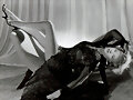 Sandalias retro tac&oacute;n en negro