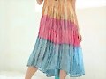 Sandalias de cu&ntilde;a en X, en lila (frontal)